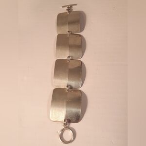 Silver 925 Square Link Bracelet